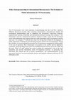 Research paper thumbnail of Policy Entrepreneurship by International Bureaucracies: The Evolution of Public Information in UN Peacekeeping