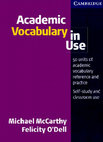 Research paper thumbnail of Academic Vocabulary in Use