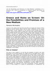 Research paper thumbnail of Michelakis, On the possibilities and promises of a new medium (draft)