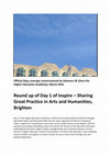 Research paper thumbnail of Round up of Day 1 of Inspire – Sharing Great Practice in Arts and Humanities