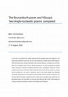 Research paper thumbnail of The Brunanburh poem and Völuspá  Two Anglo-Icelandic poems compared