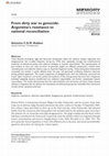 Research paper thumbnail of From Dirty War to Genocide: Argentina's Resistance to National Reconciliation