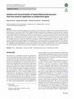 Research paper thumbnail of Isolation and characterization of sophorolipid producing yeast from fruit waste for application as antibacterial agent