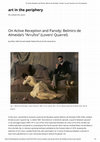 Research paper thumbnail of 2015 - On Active Reception and Parody: Belmiro de Almeida’s “Arrufos” (Lovers’ Quarrel)