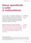 Research paper thumbnail of Educar aprendiendo a cuidar el medio ambiente