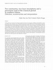 Research paper thumbnail of Two sanctuaries, two horos inscriptions and a procession road of the Classical period in southern Euboia. Detection, reconstruction and interpretation (2020; with S. Kooi and R. Brugge)