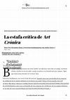 Research paper thumbnail of "La estafa crítica de Art Crónica". En Hypermedia Magazine, 2020