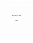 Research paper thumbnail of EL LIBRO DE JOB