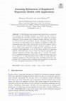 Research paper thumbnail of Assessing Robustness of Regularized Regression Models with Applications