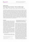 Research paper thumbnail of Post-supernatural cultures: There and back again