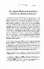 Research paper thumbnail of Zu einigen Titeln in literarischen Werken des Mittleren Reich