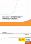 Research paper thumbnail of MECÁNICA Y ENTRETENIMIENTO SIMPLE DEL AUTOMÓVIL