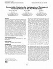 Research paper thumbnail of Accountable: Exploring the Inadequacies of Transparent Financial Practice in the Non-Profit Sector