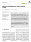 Research paper thumbnail of Obesity and food‐related content aimed at children on YouTube