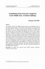 Research paper thumbnail of Establishing Order from the Complexity in the Middle East: A Global Challenge