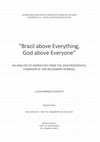 Research paper thumbnail of "Brazil above Everything, God above Everyone". An Intersectional Analysis of Narratives from the 2018 Presidential Campaign of Jair Bolsonaro in Brazil.