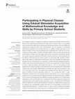 Research paper thumbnail of Participating in Physical Classes Using Eduball Stimulates Acquisition of Mathematical Knowledge and Skills by Primary School Students