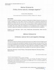 Research paper thumbnail of Bolívar Echeverría: Crítica, forma natural y teología negativa