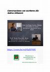 Research paper thumbnail of Vídeo de Conversaciones con escritores (II): Andrea Jeftanovic