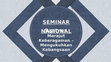 Research paper thumbnail of National Seminar UNY Presentation