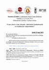 Research paper thumbnail of Journées d'études “Corps classés, corps classants : fabrication institutionnelle et réception des catégorisations”,  23 et 24 mai 2019, Université Galatasaray, Istanbul