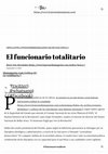 Research paper thumbnail of "El funcionario totalitario". En Hypermedia Magazine, 2020