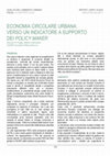 Research paper thumbnail of Economia circolare urbana: verso un indicatore a supporto dei policy maker