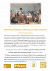 Research paper thumbnail of PRIVACY SEMINAR: Historical Notions of Privacy in Latin America