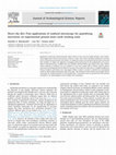 Research paper thumbnail of Here's the dirt: first applications of confocal microscopy for quantifying microwear of experimental ground stone earth working tools