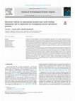 Research paper thumbnail of Microwear analysis on experimental ground stone earth-working implements and its implication for investigating ancient agricultural practices