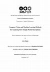 Research paper thumbnail of Computer Vision and Machine Learning Methods for Analyzing First Temple Period Inscriptions