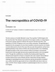 Research paper thumbnail of The Necropolitics of COVID-19