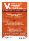 Research paper thumbnail of The fifth Middle East Congress on Politics and Society (Online), November 14-15, 2020