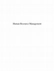 Research paper thumbnail of Human Resource Management