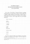 Research paper thumbnail of "NOTRE-DAME"  DI EMANUELE MARCUCCIO UNA LETTURA