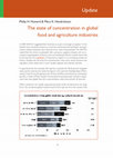 Research paper thumbnail of The State of Concentration in Global Food and Agriculture Industries