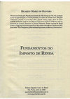 Research paper thumbnail of Prefácio - Fundamentos do Imposto de Renda