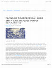 Research paper thumbnail of Facing Up To Oppression: Adam Smith and the Question of Reparations