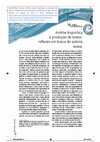 Research paper thumbnail of Análise linguística e produção de textos: reflexões em busca de autoria