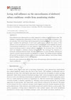 Research paper thumbnail of Living wall influence on the microclimates of sheltered urban conditions: results from monitoring studies