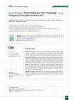 Research paper thumbnail of Patient Satisfaction With Pre-hospital Emergency Care in Qom Province in 2017