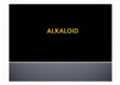 Research paper thumbnail of Alkaloid