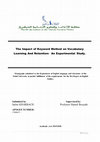 Research paper thumbnail of The Impact of Keyword Method on Vocabulary Learning And Retention by Salim KHARBACH