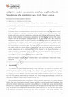 Research paper thumbnail of Adaptive comfort assessments in urban neighbourhoods: Simulations of a residential case study from London