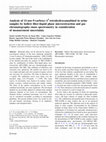 Research paper thumbnail of Analysis of 11-nor-9-carboxy-Δ9-tetrahydrocannabinol in urine samples by hollow fiber-liquid phase microextraction and gas chromatography–mass spectrometry in consideration of measurement uncertainty