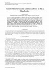 Research paper thumbnail of Manifest Intertextuality and Readability in SLA Handbooks