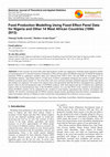 Research paper thumbnail of Food Production Modelling Using Fixed Effect Panel Data for Nigeria and Other 14 West African Countries (1990-2013)