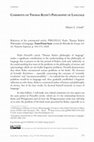 Research paper thumbnail of Comments on Thomas Kuhn's Philosophy of language - Mauro L. Condé