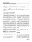 Research paper thumbnail of Partiot et al. 2020 La question de l’utilisation sépulcrale des cavité