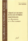 Research paper thumbnail of « ‘Procul este profani’ : hermétisme et symbolique du pouvoir dans l’entrée de Charles IX à Lyon en 1564 », dans Vérité et fiction dans les entrées solennelles à la Renaissance et à l’âge classique, J. Nassichuk dir., Québec, Presses de l’Université Laval, 2009, p. 151-188.